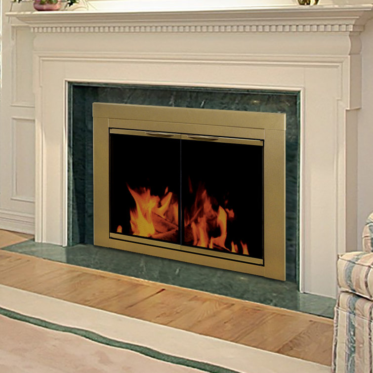 Brass Fireplace Screen Glass Doors I Am Chris